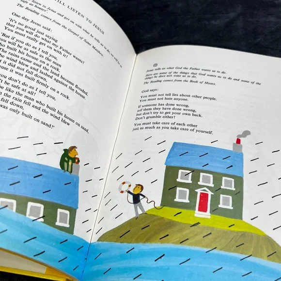 Listen Themes From the Bible Retold for Children AJ McCallen 1981 HC - Picture 6 of 8